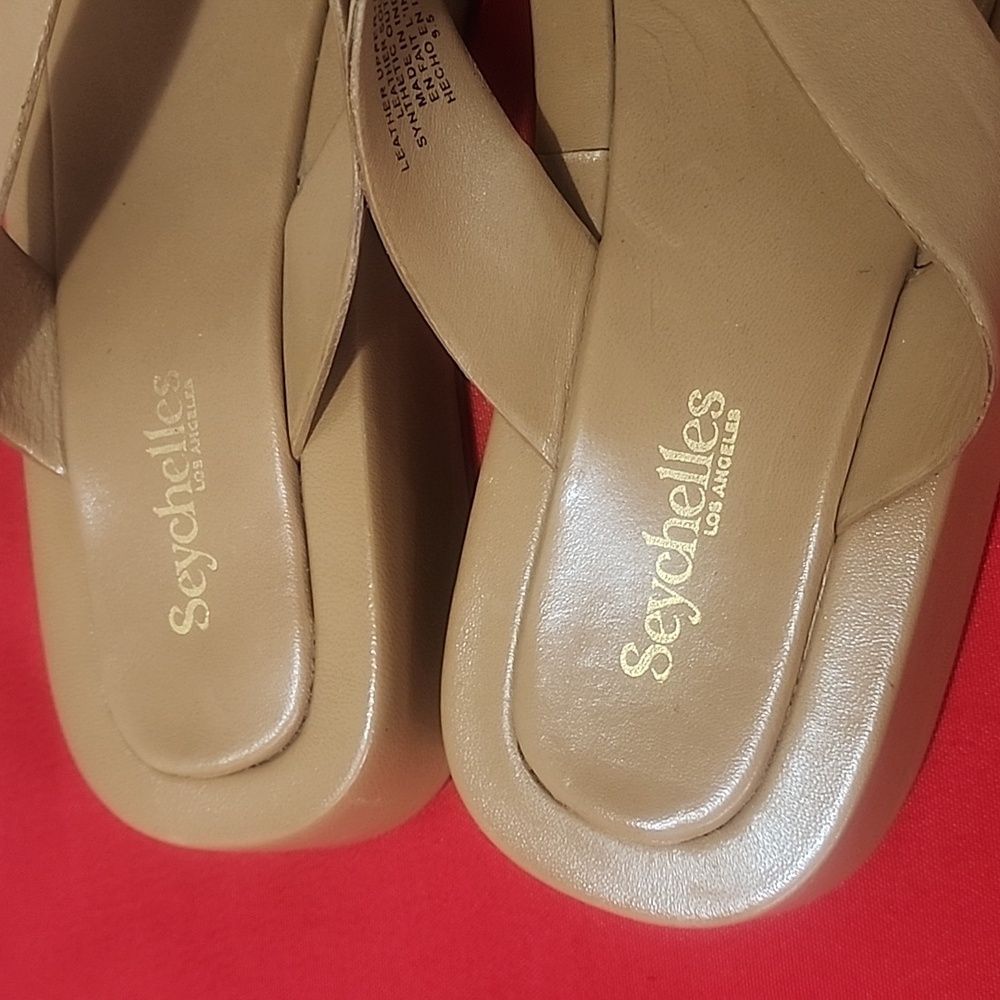 Seychelles Nautical Leather Women's Brown Sandals - Picture 8 of 8